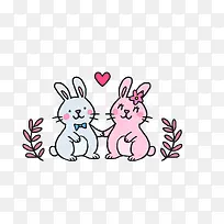 爱情卡通可爱小动物装饰爱情动物-空若网 爱情卡通可爱小动物装饰爱情动物-空若网