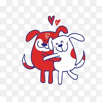 爱情卡通可爱小动物装饰爱情动物-空若网 爱情卡通可爱小动物装饰爱情动物-空若网