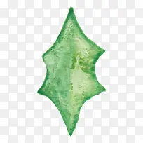 小清新手绘水彩叶子-空若网 小清新手绘水彩叶子-空若网