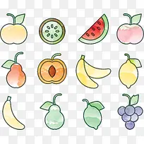 彩绘水果集合-空若网 彩绘水果集合-空若网