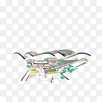 平面水彩画旅游景点-空若网 平面水彩画旅游景点-空若网