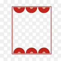 简约扇子边框-空若网 简约扇子边框-空若网