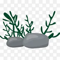 世界海洋日绿色海草-空若网 世界海洋日绿色海草-空若网