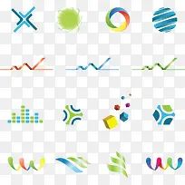 创意LOGO花纹矢量素材-空若网 创意LOGO花纹矢量素材-空若网