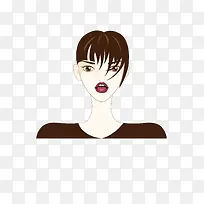 手绘女时尚头像-空若网 手绘女时尚头像-空若网