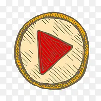 彩色三角形几何点击按钮-空若网 彩色三角形几何点击按钮-空若网