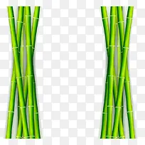 嫩绿色竹边框对称边框-空若网 嫩绿色竹边框对称边框-空若网