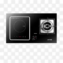 黑色煤气灶电磁炉设计素材-空若网 黑色煤气灶电磁炉设计素材-空若网