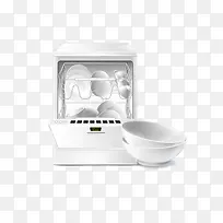 矢量精致卡通洗碗机餐具-空若网 矢量精致卡通洗碗机餐具-空若网