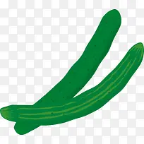 卡通手绘蔬菜装饰海报设计黄瓜-空若网 卡通手绘蔬菜装饰海报设计黄瓜-空若网