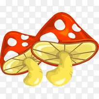 卡通手绘蔬菜装饰海报设计蘑菇-空若网 卡通手绘蔬菜装饰海报设计蘑菇-空若网