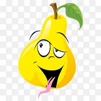 卡通手绘蔬菜装饰海报设计梨子-空若网 卡通手绘蔬菜装饰海报设计梨子-空若网