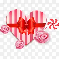 情人节红色爱心礼盒-空若网 情人节红色爱心礼盒-空若网