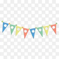 创意三角彩旗-空若网 创意三角彩旗-空若网