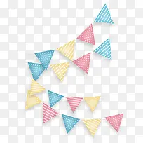 三角形彩色彩旗-空若网 三角形彩色彩旗-空若网