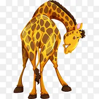 卡通可爱小动物装饰动物头像长颈-空若网 卡通可爱小动物装饰动物头像长颈-空若网