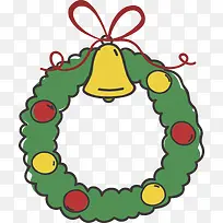 卡通铃铛圣诞节花环-空若网 卡通铃铛圣诞节花环-空若网