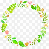 绿色春季美丽草环-空若网 绿色春季美丽草环-空若网