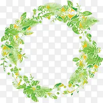 绿色春季清新草环-空若网 绿色春季清新草环-空若网