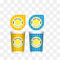 彩色英文杯子高清免扣素材-空若网 彩色英文杯子高清免扣素材-空若网