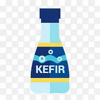 一瓶扁平化的卡通酸奶-空若网 一瓶扁平化的卡通酸奶-空若网