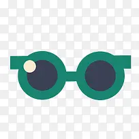 扁平化绿色的墨镜-空若网 扁平化绿色的墨镜-空若网