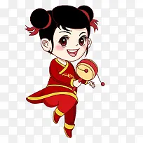 卡通女福娃玩具免抠-空若网 卡通女福娃玩具免抠-空若网