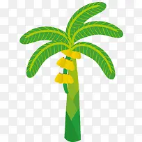 扁平风格粗大的香蕉树-空若网 扁平风格粗大的香蕉树-空若网