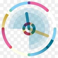 彩色创意时钟表盘-空若网 彩色创意时钟表盘-空若网