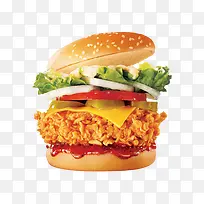 好吃的食物鸡翅汉堡-空若网 好吃的食物鸡翅汉堡-空若网