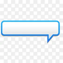 蓝色聊天边框素材-空若网 蓝色聊天边框素材-空若网