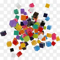 正方体多彩装饰-空若网 正方体多彩装饰-空若网