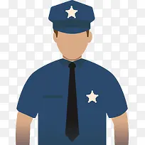 五一劳动节卡通人物保安矢量素材-空若网 五一劳动节卡通人物保安矢量素材-空若网