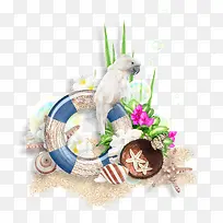 �ز� ����Ԫ�� PNG ʸ��  ɳ̲-������