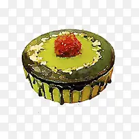 手绘水彩绿色写实糕点-空若网 手绘水彩绿色写实糕点-空若网