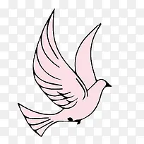 手绘和平鸽子设计-空若网 手绘和平鸽子设计-空若网