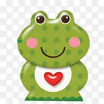 绿色可爱斑点青蛙王子-空若网 绿色可爱斑点青蛙王子-空若网