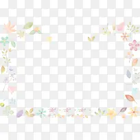 彩色美丽植物草藤框架-空若网 彩色美丽植物草藤框架-空若网