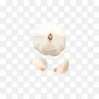 白色创意大蒜食物元素-空若网 白色创意大蒜食物元素-空若网