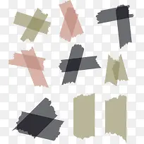 矢量彩色透明胶下载-空若网 矢量彩色透明胶下载-空若网