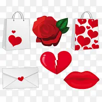 情人节爱心礼物袋-空若网 情人节爱心礼物袋-空若网