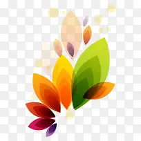 多彩渐变植物海报背景素材-空若网 多彩渐变植物海报背景素材-空若网