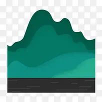 水彩山脉-空若网 水彩山脉-空若网