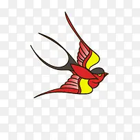 卡通可爱小动物装饰动物头像燕子-空若网 卡通可爱小动物装饰动物头像燕子-空若网