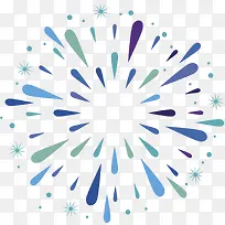 春节简约多彩烟花-空若网 春节简约多彩烟花-空若网