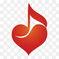 慈善献血爱心音符矢量-空若网 慈善献血爱心音符矢量-空若网