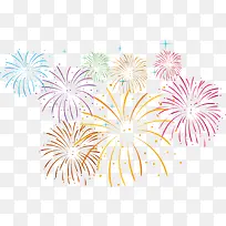 春节美丽多彩烟花-空若网 春节美丽多彩烟花-空若网