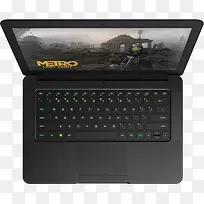 实物雷蛇绿色键盘灯效游戏笔记本-空若网 实物雷蛇绿色键盘灯效游戏笔记本-空若网