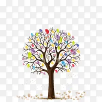 多彩创意指纹签到树-空若网 多彩创意指纹签到树-空若网