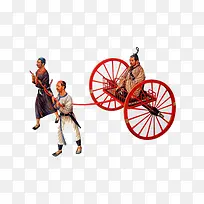 古代人拉车-空若网 古代人拉车-空若网